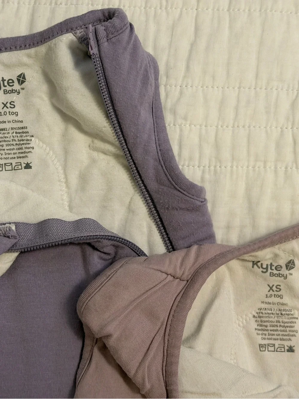 2 Kyte Sleep Sacks XS Tog 1.0